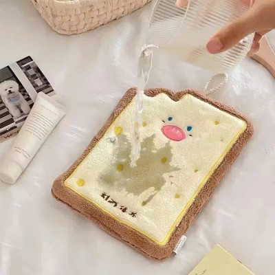 Set 4 Khăn Lau Tay Thấm Hút Tốt Họa Tiết Bánh Mỳ Phô Mai Cute - Khăn Mềm Mịn, Thấm Hút Tuyệt Vời - HÀNG CHÍNH HÃNG MINIIN