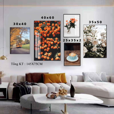 BỘ 6 TRANH CANVAS PHONG CÁCH TỐI GIẢN SANG TRỌNG,, bộ 6 tranh treo phòng khách, phòng ngủ, đầu giường, hometstay, khách sạn, sang trọng, tiện lợi, nhẹ, đơn giản, giá ưu đãi, 