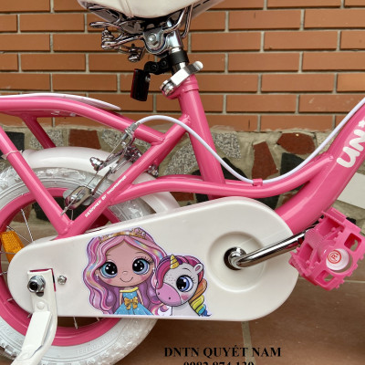 Xe đạp 3 bánh trẻ em Thống Nhất Princess TE12 (Phù hợp với trẻ từ 2 đến 6 tuổi) - Hàng chính hãng