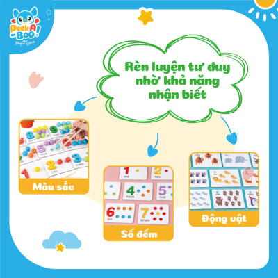Đồ Chơi Phân Loại Màu Sắc Rèn Luyện Tư Duy Cho Bé Peek A Boo PAB050