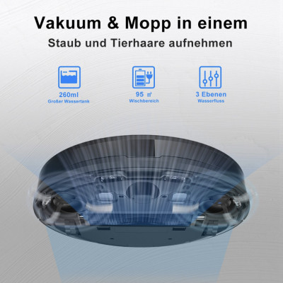 Robot Hút Bụi Lau Nhà Xiaomi Vacuum Mop Pro - Màu Ngẫu Nhiên Diện Tích Hoạt Động 150 m2 Lực Hút 3000 Pa Công Suất 40 W - Hàng Nhập Khẩu