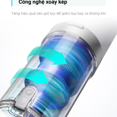 Máy hút bụi cầm tay không dây EUFY HomeVac S11 Go (by Anker) - T2501 - Lực hút 20000 Pa - Công suất hút 120AW - Hàng chính hãng bảo hành 1 năm