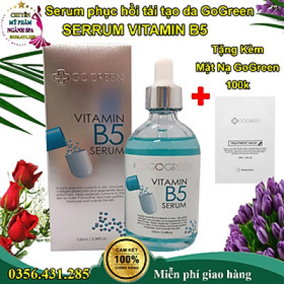 Serum cấp ẩm phục hồi da cao cấp GoGreen SERUM VITAMIN B5 100ml