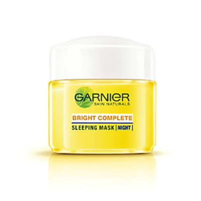 [GARNIER] Dưỡng Ẩm & Mặt Nạ Ngủ Ban Đêm Vitamin C 2 Trong 1, Giúp Trắng Da Mờ Thâm Bright Complete Sleeping Mask 50/18ml