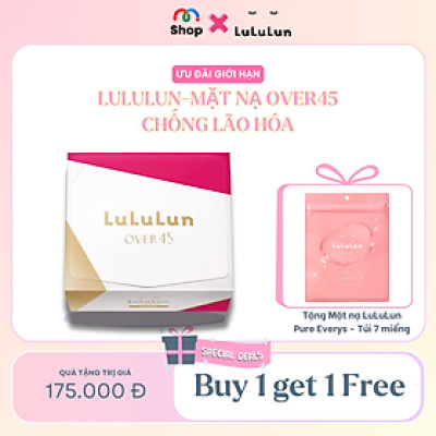 [MUA 1 TẶNG 1] LULULUN-Mặt nạ Over45 chống lão hóa cho người trên 45 tuổi Hộp 32 Miếng