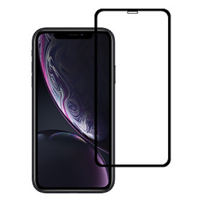 Miếng Dán Kính Cường Lực cho Iphone XR - Full màn hình - Màu Đen - Hàng Chính Hãng