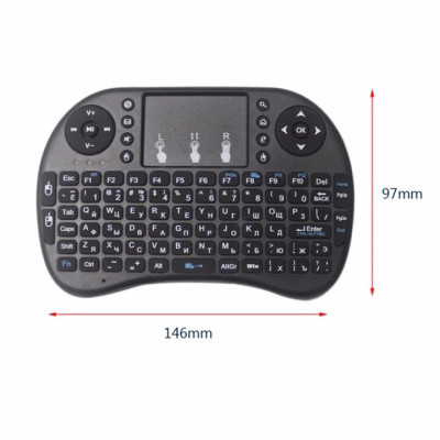 Bàn phím Wireless mini UKB500- Bàn phím không dây mini keyboard kiêm chuột cảm ứng đa năng wireless - Hàng chính hãng