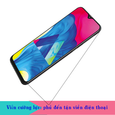 Kính Cường Lực cho Samsung Galaxy M10 - Full màn hình - Màu Đen - Hàng Chính Hãng
