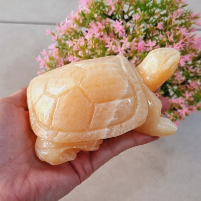 Cụ Rùa phong thủy 12cm đá tự nhiên tạc tay