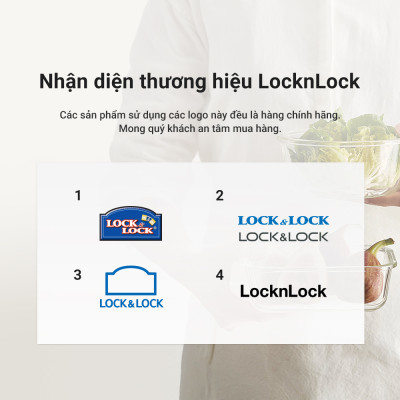 Bộ 3 hộp thủy tinh đựng thức ăn dặm cho bé Lock&Lock 280ml x 3 hộp LLG542S3IVY - Hàng chính hãng, có vạch chia - JoyMall
