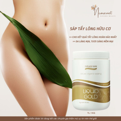 Sáp lỏng tẩy lông hữu cơ cho kết quả tẩy lông hoàn hảo - Natural Look Depilatory Range Liquid Gold Wax 1Kg