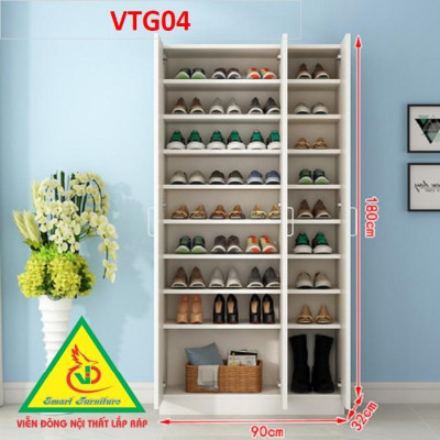 Tủ Giày Hiện Đại Nhiều Ngăn Để Giày, Tiết Kiệm Diện Tích VTG04A - Nội thất lắp ráp Viendong Adv