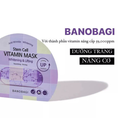 Combo 10 Miếng Mặt Nạ Dưỡng Da Banobagi Stem Cell Vitamin Mask 30g