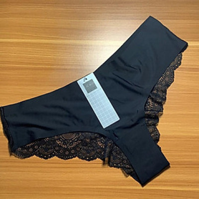 Quần lót nữ lọt khe thun lạnh phối ren big size LMQ1206 – Siêu mát, co giãn 4 chiều, không lằn đường may