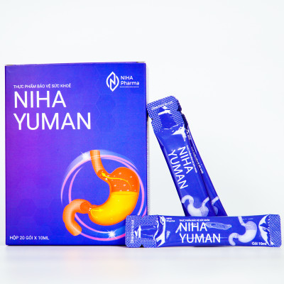 Thực phẩm bảo vệ sức khỏe Niha Yuman – Siro hỗ trợ dạ dày từ thảo dược thiên nhiên (Hộp 20 gói)