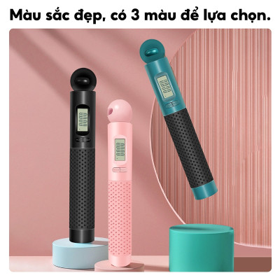 Dây Nhảy Không Dây JR301 Tích Hợp Tay Cầm Đếm Số Vòng,Quãng Đường,Calo Tiêu Thụ