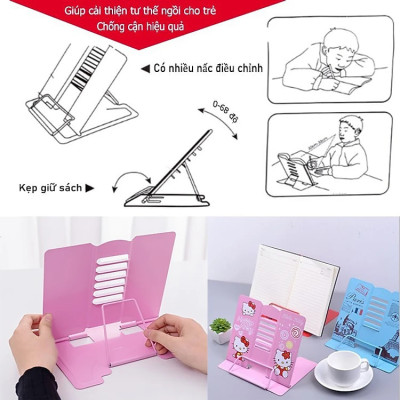 Giá Đỡ Sách Kệ Sách Để Bàn Chống Cận Thị Cho Bé HA14