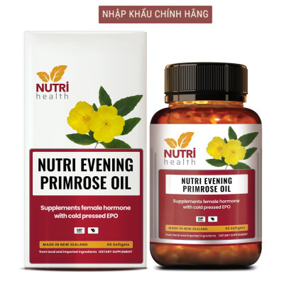 Viên Uống Bổ Sung Nội Tiết New Zealand Nutri Evening Primrose Oil 60 Viên | Giúp Bổ Sung Nội Tiết Tố - Nhập Khẩu Chính Hãng