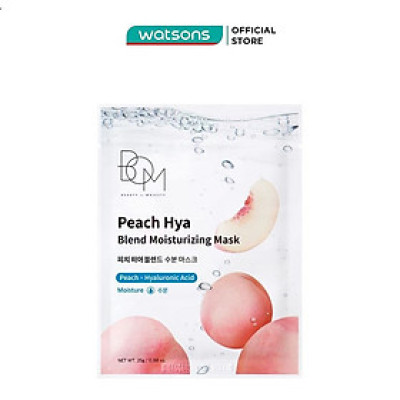 Mặt Nạ BOM Dưỡng Ẩm Peach Hya Blend Moisturizing Mask 25g