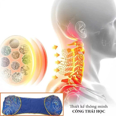 Gối Ngải Cứu Điện Làm Nóng Giảm Đau Mỏi Vai Gáy Nhanh Chóng – Thư Giãn Vai Gáy, Hương Thơm Tự Nhiên