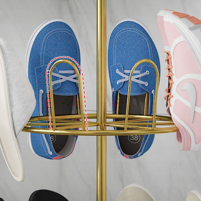 Giá  kệ phơi giày dép thép không gỉ 360 độ giản nhiều tầng để ngoài trời ban công lưu trữ gia đình- hàng loại 1 - Chính hãng MINIIN 