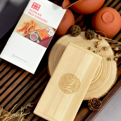 Hồng sâm củ khô 37.5g Hg Bio - quà tặng sang trọng chất lượng