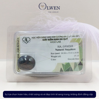 Viên đá Sapphire thiên nhiên HA-G000269