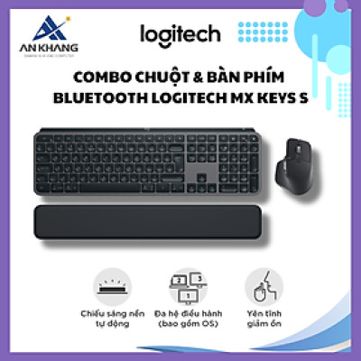 Combo Chuột & Bàn Phím Bluetooth không dây Logitech MX Keys S Combo - Hàng Chính Hãng - Bảo Hành 12 Tháng
