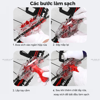 Dụng Cụ Làm Sạch Chà Sên Xích Xe Đạp CHAIN WASHER CW-022 Ngâm Trong Suốt, Làm Sạch Dầu Mỡ Dễ Dùng, Tiện lợi, Hiệu Quả, Nhanh chóng (2 tùy chọn) - Mai Lee