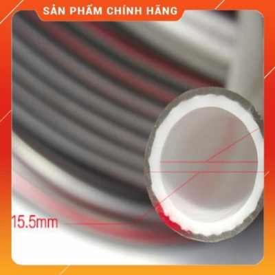 ️ Bộ dây vòi xịt nước rửa xe, tưới cây , tăng áp 3 lần, loại 15m 206701-2 đầu đồng,cút,nối vàng+ đai