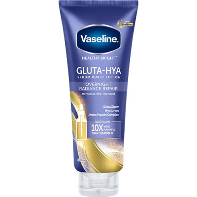 Sữa dưỡng thể Vaseline Gluta-Hya 10X Serum Burst Lotion OverNight Radiance Repair (70ml/330ml) - Hàng chính hãng