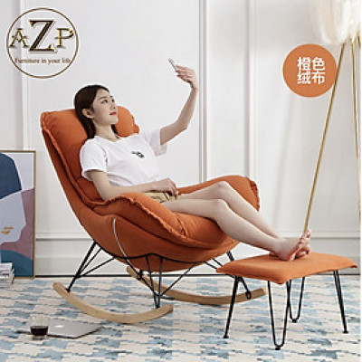 Ghế Thư Giãn Nhập khẩu 100% Cưc Êm, Tuyệt Vời Cho Không Gian Nhà Bạn AZP-RL 699 - MÀU CAM (Tặng kèm gác chân)
