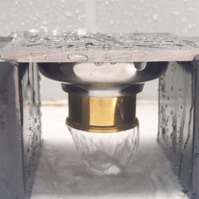 Phễu thu sàn - thoát sàn chống hôi Inox SUS 304, 10cm x 10cm Eurolife EL-HG06 (Trắng bạc)