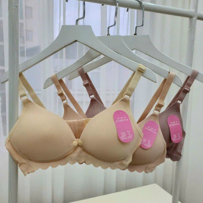 Combo 3 Áo lót ngực cho bà bầu và cho bé con bú mở khuy không gọng chống chảy xệ kháng khuẩn áo chip LỤA TĂM 