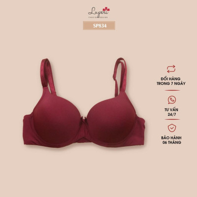 Áo Lót Nữ Nâng Ngực Không Gọng LUPERI LU3AL834 Đệm Mềm Bản 2 Móc Trẻ Trung, Cúp Lên Ôm Ngực Quyến Rũ