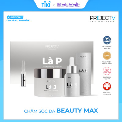 Bộ Mỹ Phẩm Cao Cấp BEAUTY MAX (Là J + Là P + Là S) Beauty Hit - PROJECT V - Công Thức Sáng Khỏe & Trẻ Hóa Làn Da - Xuất xứ Thụy Sĩ, Hàng Chính Hãng