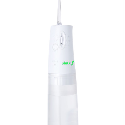 Máy tăm nước cá nhân (Máy tăm nước du lịch) MAXVI FL01 Có nút điều chỉnh tốc lực  Bảo hành 1 năm 1 đổi 1 Đèn led sáng công tắc Bình nước 300ml thoải mái dùng