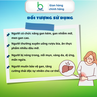 Viên Uống Giải Độc Gan YB  Hỗ Trợ Thanh Nhiệt, Giải Độc Gan, Bảo Vệ Gan - Hộp 30 viên