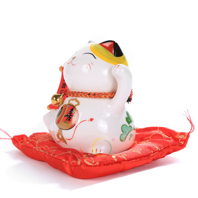 Mèo thần tài may mắn gốm sứ cao cấp MINI|phongthuygiaphat
