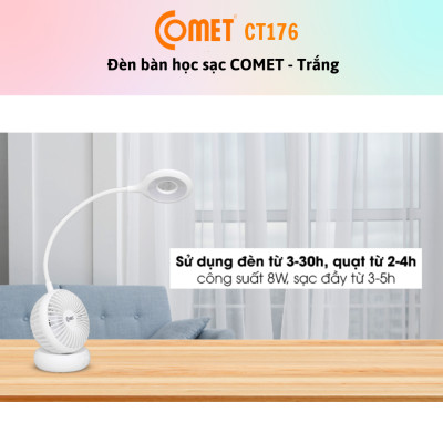 Đèn Bàn - Đèn Sạc 2 Trong 1 LED COMET CT176