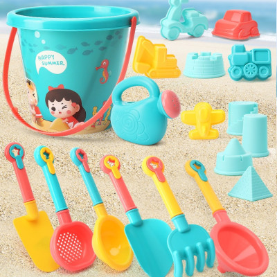 Bộ đồ chơi xúc cát 18 món cho bé yêu, nhựa an toàn cho bé yêu