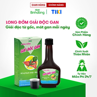 Long Đởm Giải Độc Gan của Dược Bình Đông thanh nhiệt, giải độc, mát gan - chai 280ml
