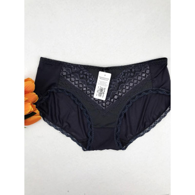 Quần Lót Nữ Phối Ren Cạp Cao LUPERI SP733 Dáng Bikini Phom To, Chất Liệu Microfiber Nhập Khẩu Mềm Mịn, Co Giãn, Không Lằ
