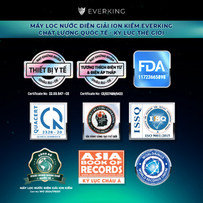 Máy Lọc Nước Điện Giải iON Kiềm EVERKING EKDeluxe-119 - Hàng Chính Hãng