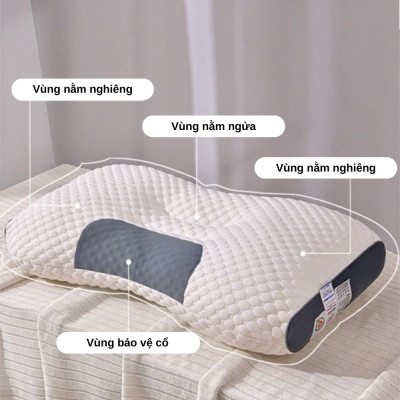 1 Gối công thái học A giảm đau mỏi vai gáy 45x65cm
