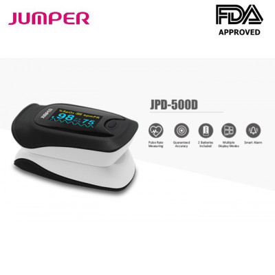 Máy Đo Nồng Độ Oxy Trong Máu Và Nhịp Tim Jumper JPD-500D | Màn Hình Màu OLED - Chức Năng Đo Chỉ Số Tưới Máu PI