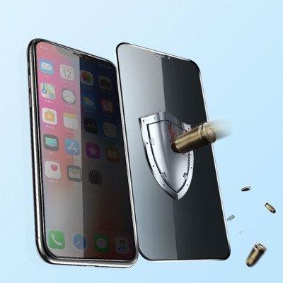 Kính cường lực dành cho iPhone Xs Max Full 3D MIPOW KING BULL chống nhìn trộm - Hàng chính hãng
