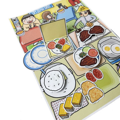 Bộ Tranh Tương Tác Cô Tiên Xanh - Tiệm Cơm Tấm Sườn Bì Chả