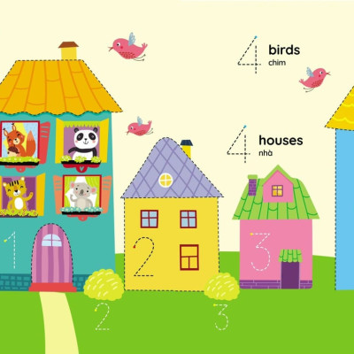 Sách - Wipe Clean - Viết Xóa Được: Bộ Sách Viết Xóa Song Ngữ Đầu Tiên Cho Bé (4 Quyển Tặng Kèm 2 Bút)