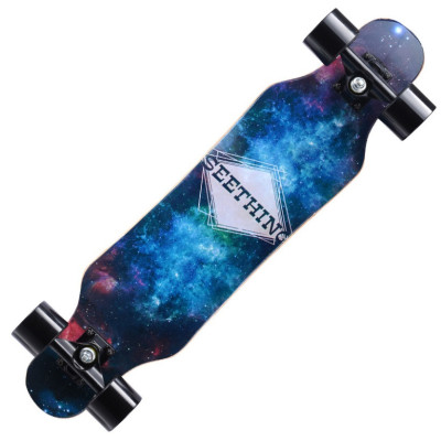 Ván trượt Phát Sáng Dài 80*20cm Thể Thao Mặt Nhám Mẫu LONGBOARD Cao Cấp 